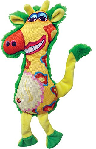 Scoochie Pet Products Gina Giraffe Dog Plush Toy, 13-Inch