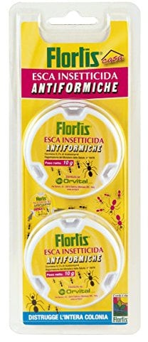 Flortis 1330181 Insetticida Pronto all'Uso, Esca Antiformiche Gel 2 Trappole, 2.2000000000000002x9.8000000000000007x25.5 cm