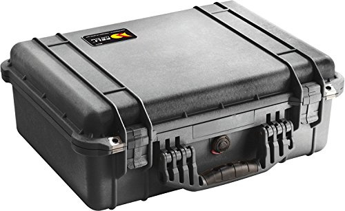 PELI 1520 Robuster Schutzkoffer für Empfindliches Equipment, IP67 Wasserdicht, 24L Volumen, Mit Schaumstoffeinlage (Anpassbar), Schwarz.