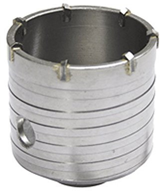 Valex Carotatrice Diam 100mm per Martello-Demolitore. Adatta per Trapani a Percussione e Martelli Perforatori. Bit di Trapano per Muratura. Lunghezza Utile 50mm, Lunghezza Totale 70mm.
