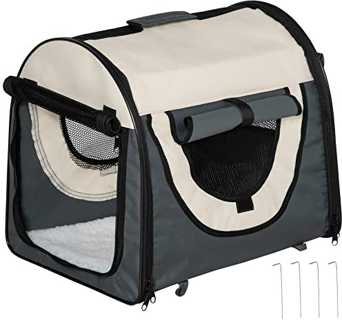 PawHut Hundebox faltbare Hundetransportbox Transportbox für Tier 5 Größen