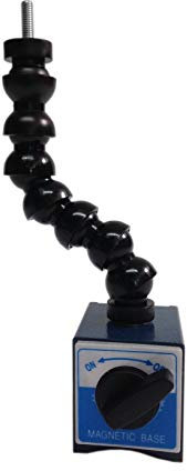 Messuhrenhalter mit Gelenkschlauch und schaltbarem Magnetfuß