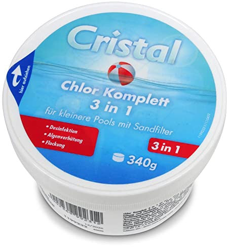 Cristal 1199231 Chlor Komplett 3-in-1, 0,4 kg