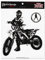 Dirt Gear 2X Motocross Aufkleber Quad ATV MX Sticker DW10108