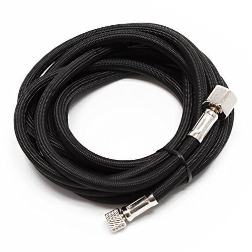Wiltec 3 m Airbrush Textilschlauch 9,51 mm (1/8) & 12,91 mm (1/4) IG, Luftschlauch Druckluftschlauch für Airbrushen, Modellbau