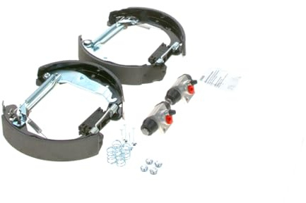 Bosch KS633 Kit Super Pro - Rear drum brake kit - 1 pre-assembled set, 2 wheel brake cylinders, 4 brake shoes
