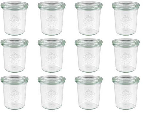 Weck Mini-Sturzglas 140 ml, ohne Ringe und Klammern, 12 stücke