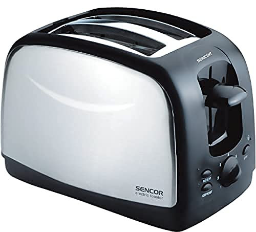 SENCOR STS 2651 2-Scheiben-Toaster (850 Watt, Elektronischer Timer - 7 Stufen der Röstintensität) edelstahl