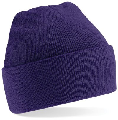 Beechfield berretto originale con risvolto Purple Taglia unica