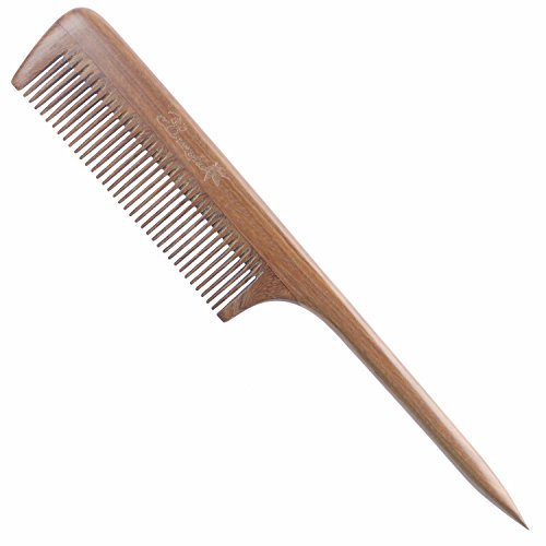 Breezelike Kamm – Der Haarkamm Schwanzkamm - Der Holzkamm für die Entwirrung Ihrer Haare, auf natürliche Art und Weise. Geeignet für lockiges Haar. Ein antistatischer Sandelholzkamm für Frauen, Männer und Kinder