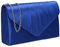 SwankySwans Chantel Damen-Clutch, Satin, Party, Abschlussball, Hochzeit, Abend, Clutch, königsblau, Einheitsgröße