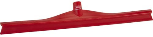 Vikan 71604 Ultra Hygiene Squeegee, Red, 600mm Length, 80mm Width, 95mm Height