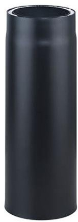 Ofenrohr, doppelwandig mit Dämmung, System Möck Primus, 120/1000 mm Schwarz