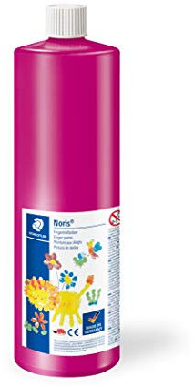 STAEDTLER 8811-61 - Noris Club Fingermalfarbe Mali, Wasserbasis, 750ml, rotlila