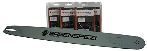 75cm Sägenspezi Schwert-Set Solid Drive mit 4 Halbmeißelketten 3/8 98TG 1,6mm passend für Stihl 046 MS 460 MS460