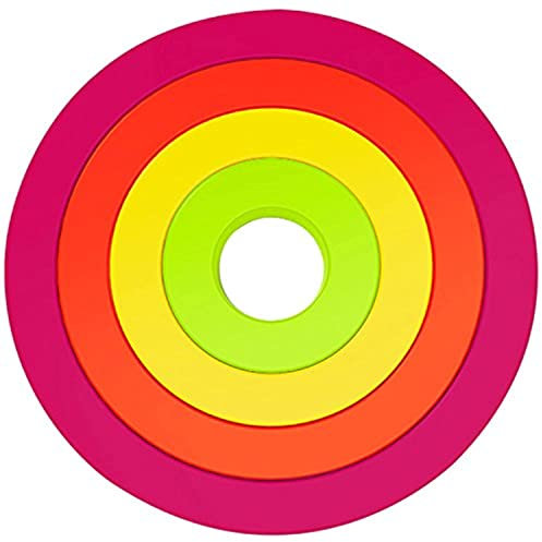 ZAK Designs 2073-900 - Set da 4 sottopiatti, Forma Rotonda, impilabili