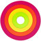 zakdesigns Untersetzer Circle 4er-Set, Melamin, bunt, 28x28x12 cm