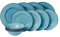 Royal Doulton 40012631 Gordon Ramsay Union Street 12 Pc Dinnerware Set Teal, Stoneware, Blue, 33.2cm