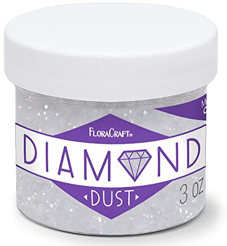 FloraCraft Diamond Dust Glitter - Cristal transparente de 85.0 g