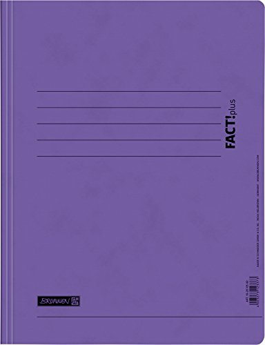 Brunnen 102010560 Spiralhefter FACT!plus (A4, aus Karton) violett