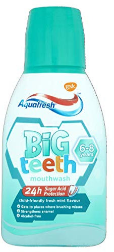 Aquafresh My Big Teeth Mouthwash Child-Friendly Fresh Mint Flavour 6+ Years 300ml