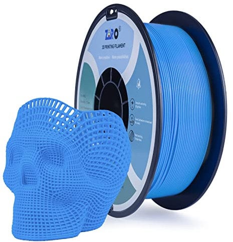 ZIRO PLA Filament 1.75mm, 3D Drucker Filament PLA Neon Series 1.75mm 1KG(2.2lbs), Dimensional Accuracy +/- 0.03mm, Neon Blau
