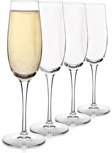 Luigi Bormioli Crescendo Lot de 4 flûtes à champagne 237 ml