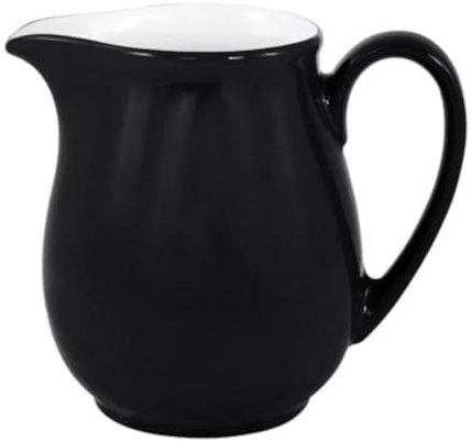 KAHLA 571003A72128C Pronto Colore Milchkännchen 0,25 l pure black|schwarzer Sahnegießer aus Porzellan