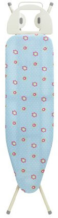 Addis Housse de planche à repasser Perfect Fit en bleu floral, convient aux planches à repasser de petite à moyenne taille jusqu'à 111 x 35 cm
