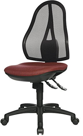 Topstar OP200G27 Open Point SY, Bürostuhl, Schreibtischstuhl, ergonomisch, Bezug bordeaux rot