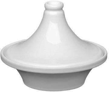 OvenLove Tagine With Lid White Stoneware Oven to Tableware, Cooking Pot, Serving Dish Size -16 cm dia x 12 cm high