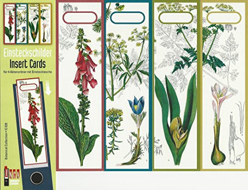 Design Ordner-Rückenschilder zum Einstecken - Motiv Botanical collection - für breite Din A4-Ordner, original von File Art