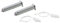DREHFLEX - GS-ZB216 - Seilzug/Feder/Reparatursatz für Tür/Türscharnier für diverse Geräte Bosch/Siemens/Neff - passend für Teile-Nr. 00754873 - Markierung rosa