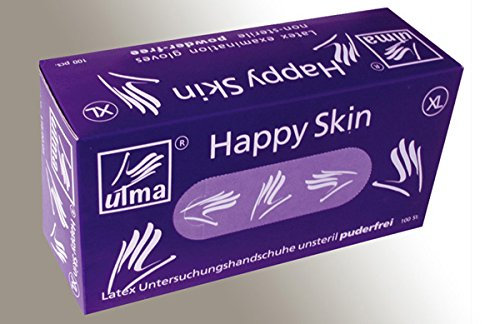 ULMA 030259 puderfrei steril Latex Handschuhe Sensiflex Plus Ulma Größe XL 100 Stück
