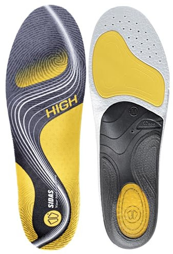 Sidas Unisex 3feet Activ' High-einlegesohlen Sohlen, Yellow Black, XX-Large EU