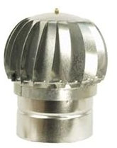 COMIGNOLO GIREVOLE ACCIAIO ZINCATO FUMAIOLO ASPIRATORE CANNE FUMARIE (22 cm diametro)