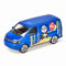 siku 1338, VW Transporter, Metall/Kunststoff, Blau, Öffenbare Heckklappe, Spielzeugauto für Kinder