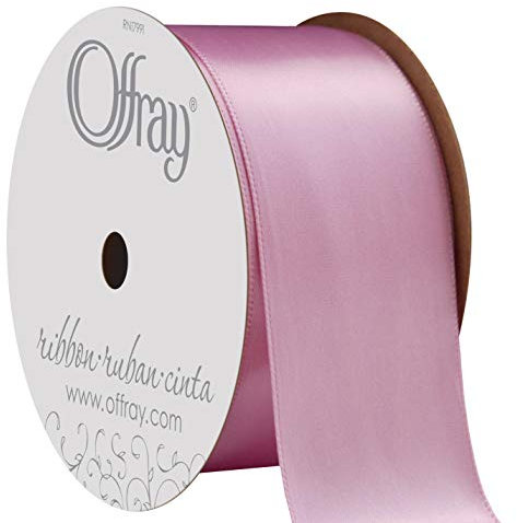 C.R. Gibson Nastro di raso monofacciale largo 3,8 cm, viola orchidea chiaro, 4 m, 066188