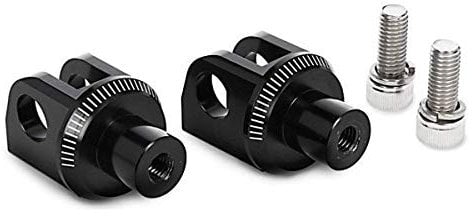 Puig 6456N Jeu Adapt Repose-Pieds Pilote pour Honda CB1100 13'-14', Yamaha FJR1300A/AS 13'-18', Yamaha FZ6 04'-08', Yamaha FZ6 Fazer 07'-08', Noir