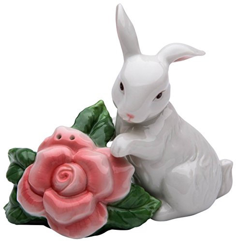 StealStreet ss-cg-20891 3.63 Conejo Blanco con rosa rosa salero y pimentero