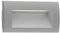 ledscom.de LED Wandeinbauleuchte ZIBAL, Downlight für außen, IP65, grau matt, 140 x 70mm, 3,3 W, 209lm, warmweiß