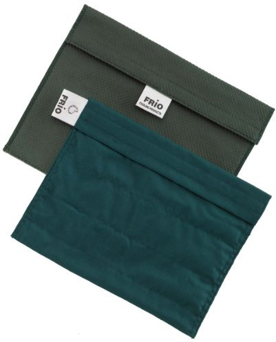 FRIO - Borsa isotermica per mantenere l'insulina, verde, 21 x 15 cm