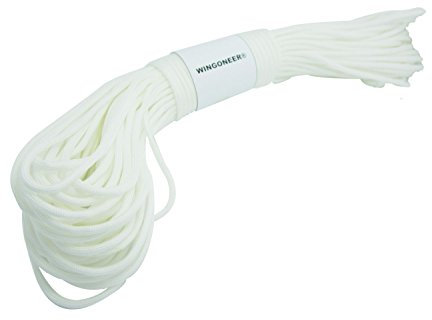 WINGONEER Fallschirmschnur Paracord, mit 7 Strängen, 550 lbs, 100 ft - weiß