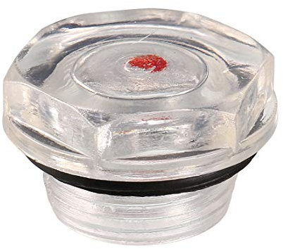 sourcing map 20mm Dia Male Thread Air Compressor Oil Level Liquid Sight Glass