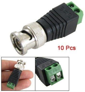 BW 10 x Coax CAT5 to Camera CCTV BNC Male Video Balun Connectors