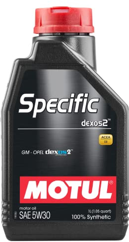 Motul 102638 Engine Oil Specific Dexos2 5W-30 1 Litre | Petrol and Diesel Vehicles | Viscosity SAE J 300, 5W-30 | 1 Litre