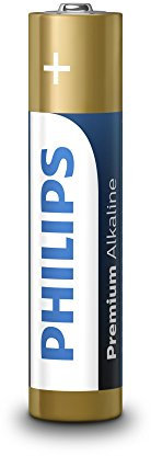 Philips Piles AA 4 unités - LR03M4B/1 - Durée de Conservation de 10 Ans
