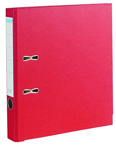 STYLEX 41545 Schlitz-Ordner, DIN A4, 5 cm, rot