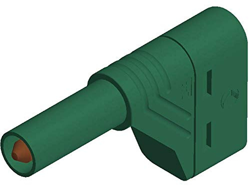 SKS Hirschmann LAS S W Sicherheits-Lamellenplug Stecker, gewinkelt Stift-Ø: 4mm green 1 pc(s)