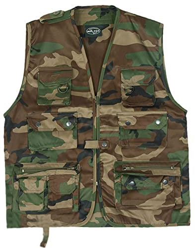 Mil-Tec Jagd- und Anglerweste Woodland Gr.M